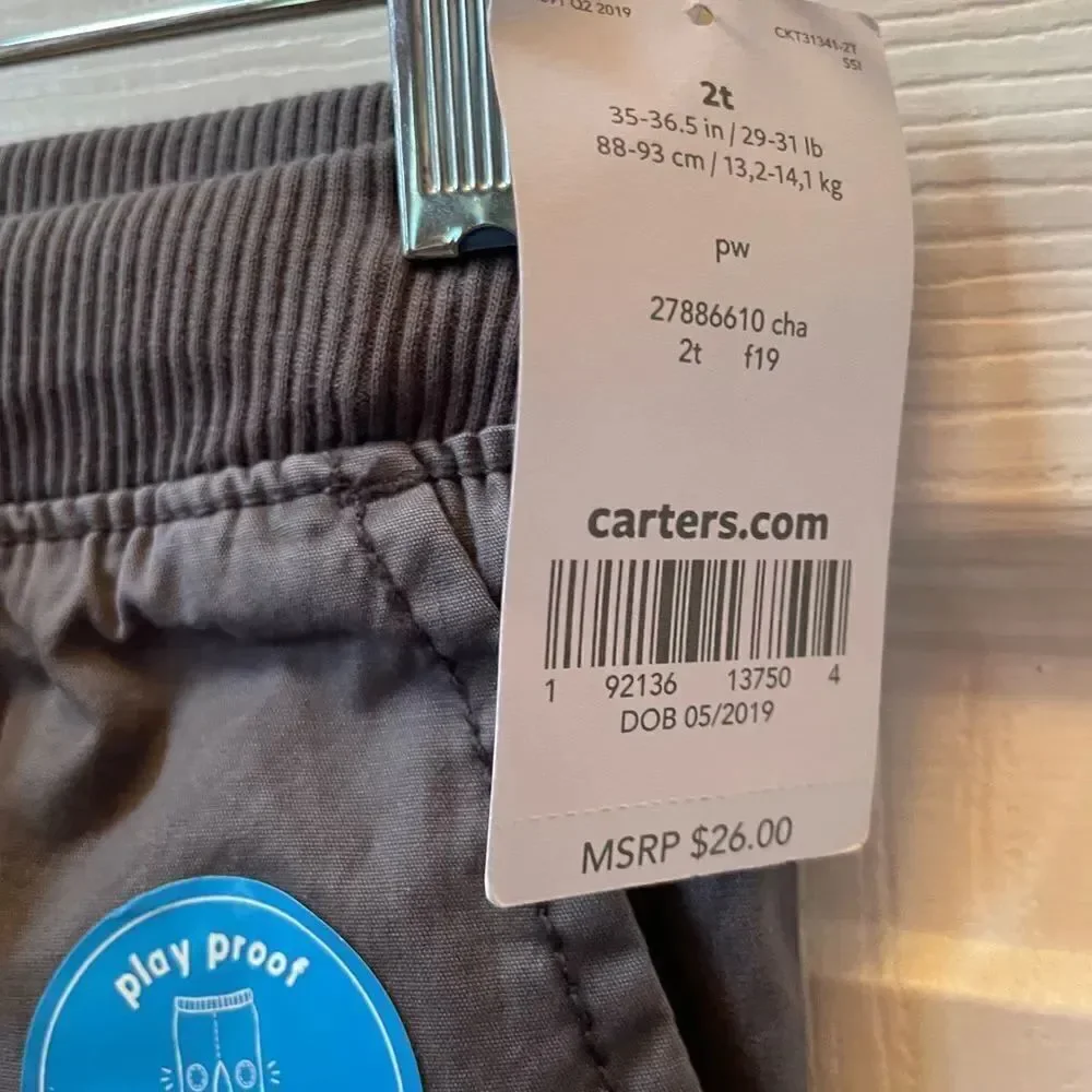 Gray Kids Bottoms 2T NWT